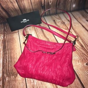 Coach Red Crossbody/Shoulder/Hobo Bag